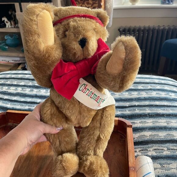 VERMONT Teddy Bear Merry Christmas bear - Picture 6 of 7